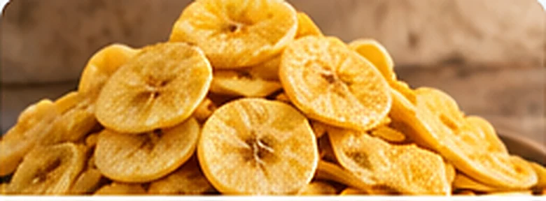 Illustration of banana chips